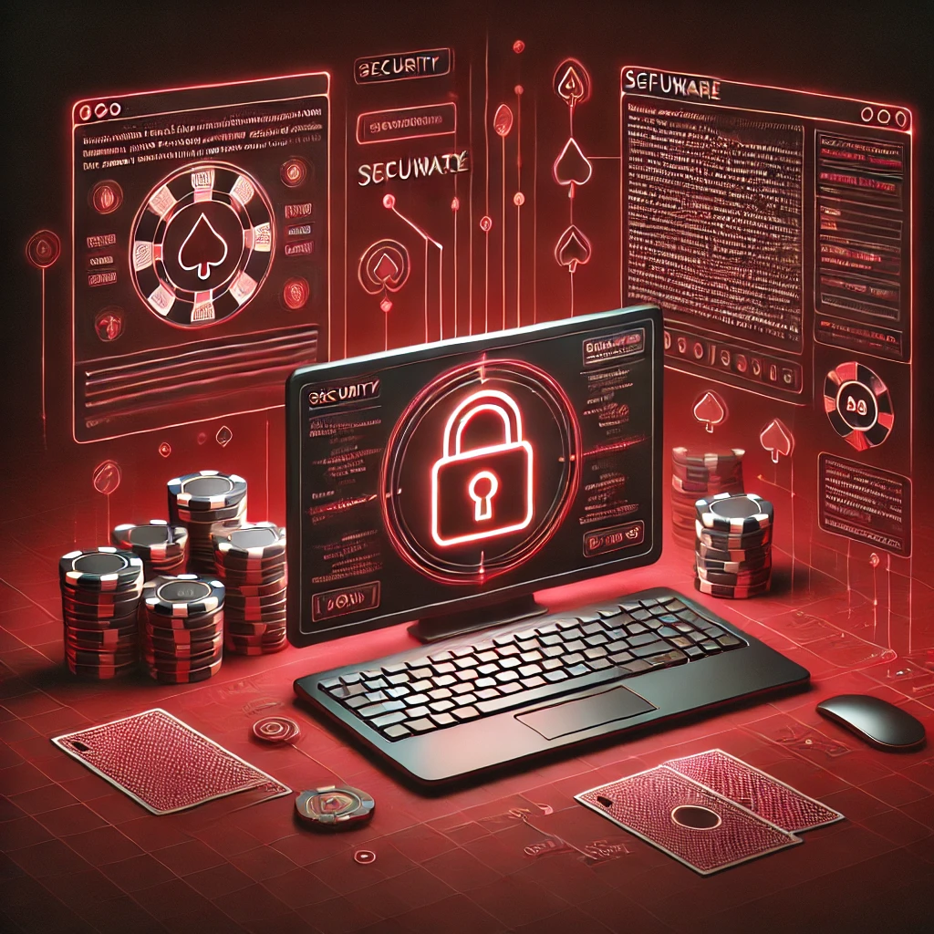 Computer che mostra Sicurezza e software WinUnique Casino