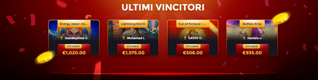 Ultimi jackpot WinUnique Casino