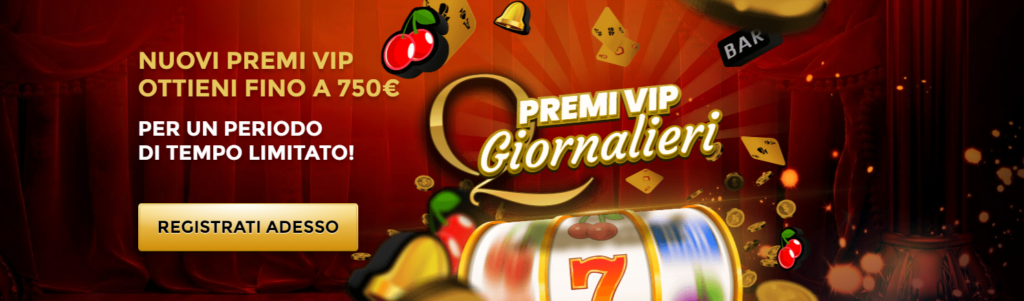 Premi VIP Giornalieri WinUnique Casino