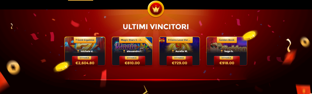 Ultimi jackpot WinUnique Casino