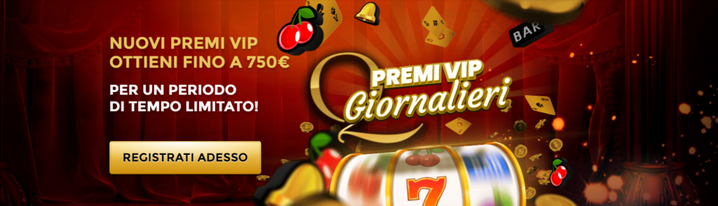 Premi VIP Giornalieri banner WinUnique Casino